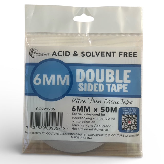 CC Double Sided Tape - Standard 6mm x 50m