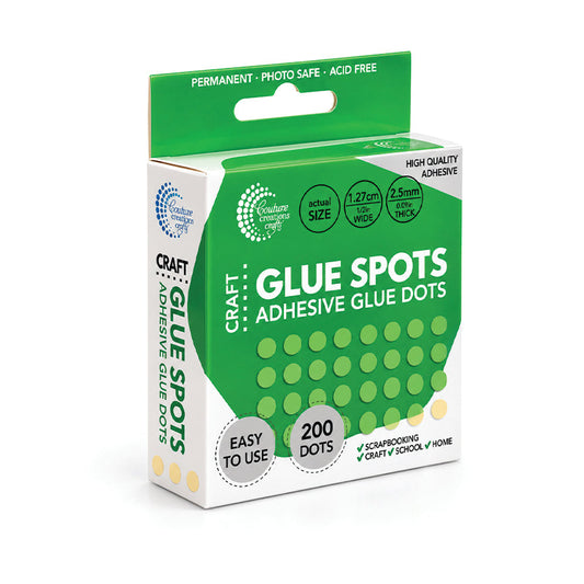 CC Large Adhesive Glue Spots 1.27cm (1/2 in)