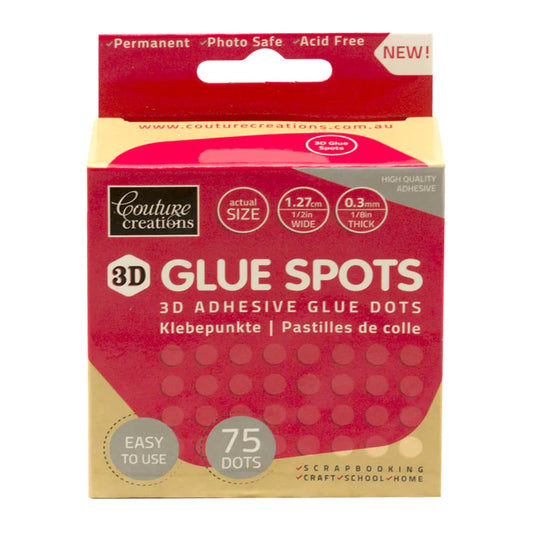 CC 3D Adhesive Glue Spots (1.27cm x 2.5mm)