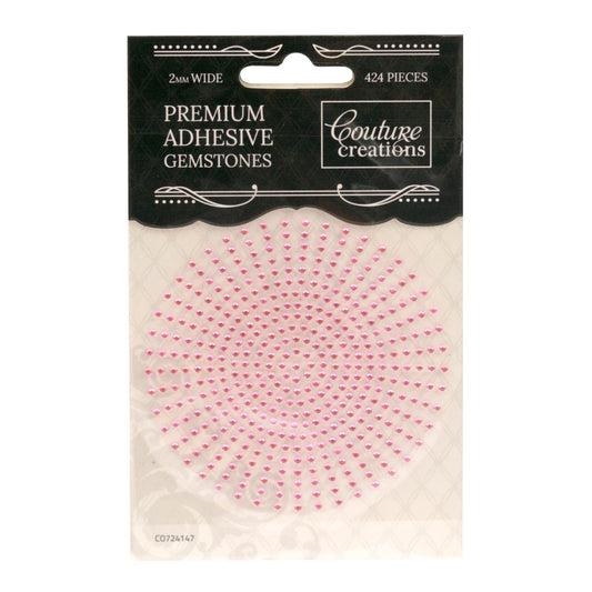 CC Gemstones 2mm Adhesive - Pink Lace 424pce