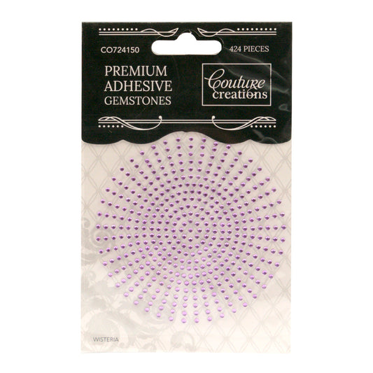 CC Gemstones 2mm Adhesive - Wisteria Violet 424pce