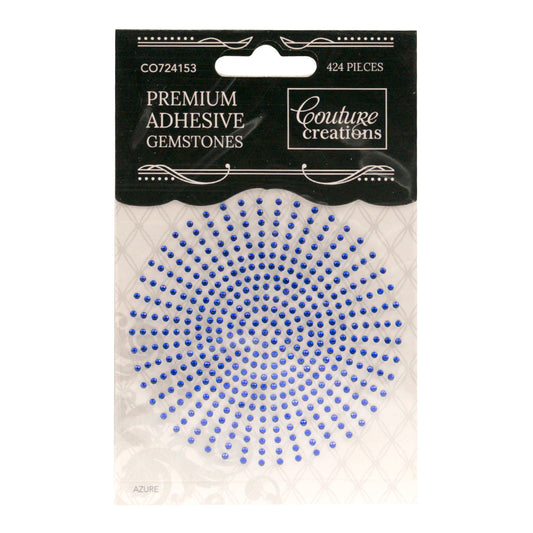 CC Gemstones 2mm Adhesive - Azure Blue 424pce
