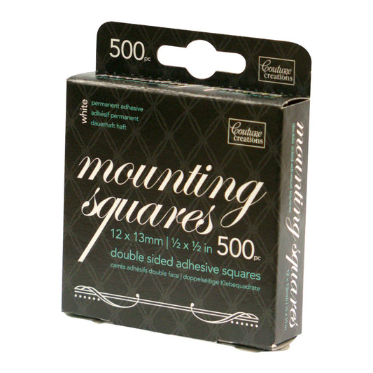 CC Adhesive - Mounting Squares - White Permanent (500)