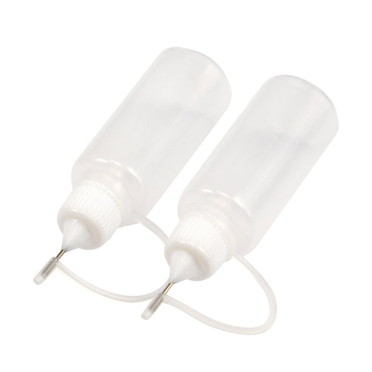 Applicator Bottles - 20ml with rustproof precision tip and cover (2pc)