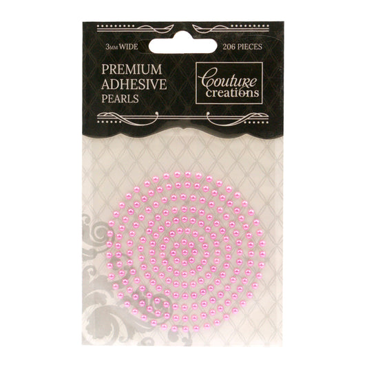 CC Pearls 3mm Adhesive - Pretty Pink 206pce