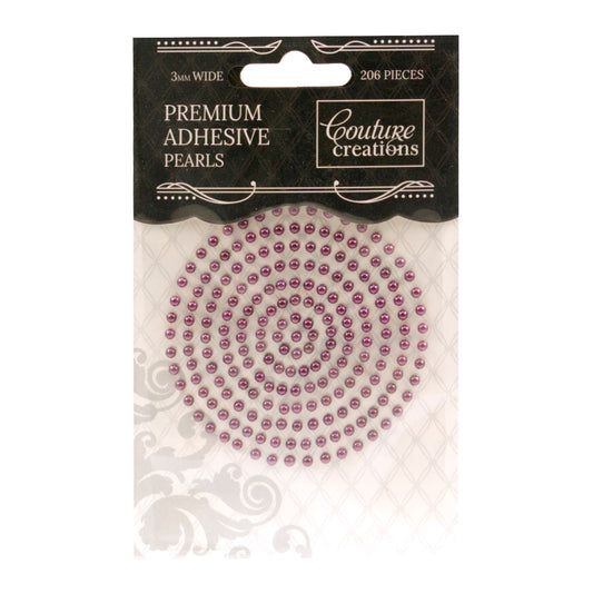 CC Pearls 3mm Adhesive - Perfect Plum 206pce