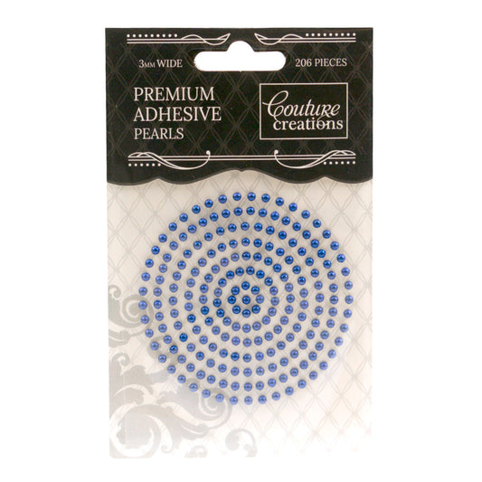 CC Pearls 3mm Adhesive - Midnight Blue 206pce
