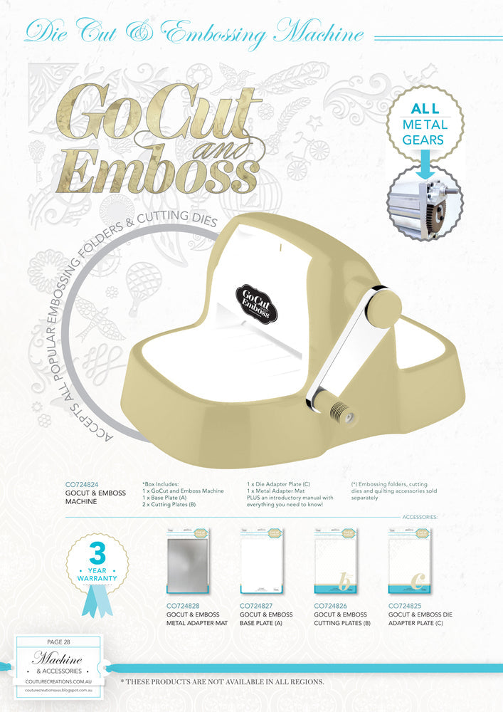 CC GoCut and Emboss Machine