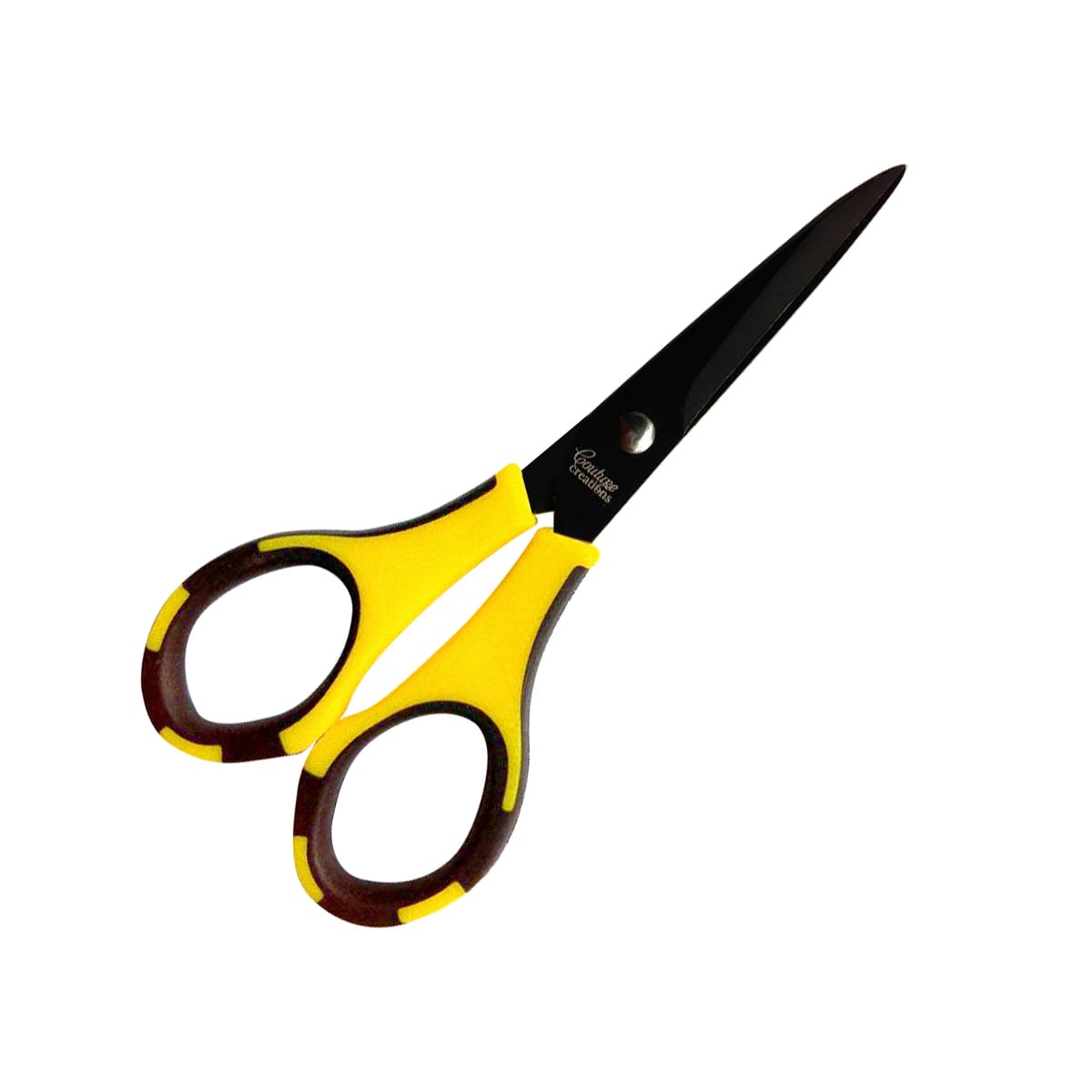 CC Scissors - Yellow + Black - Teflon Non Stick Blades 5.5in