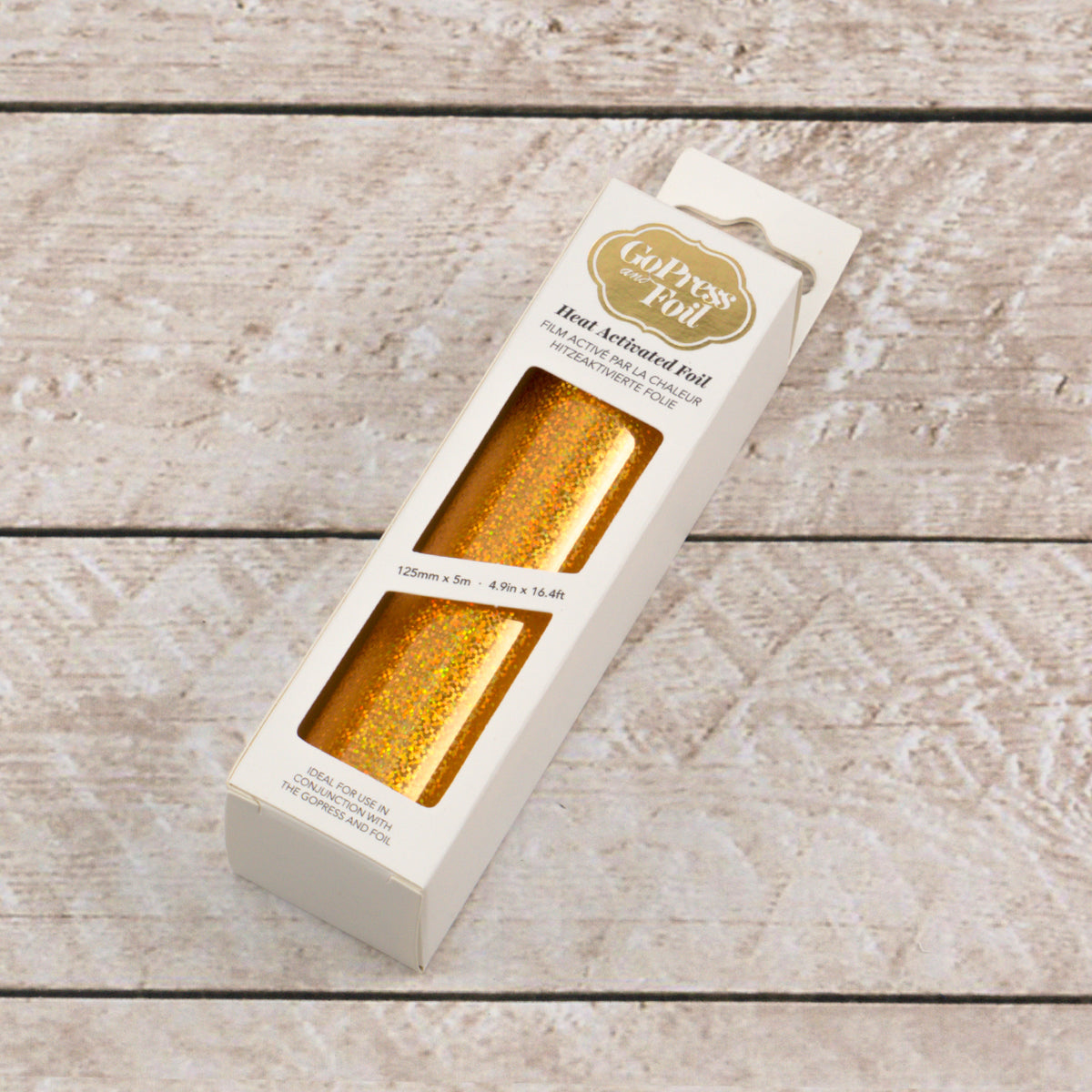 CC GoPress Heat Activated Foil GOLD (IRIDESCENT SPARKLE FINISH)