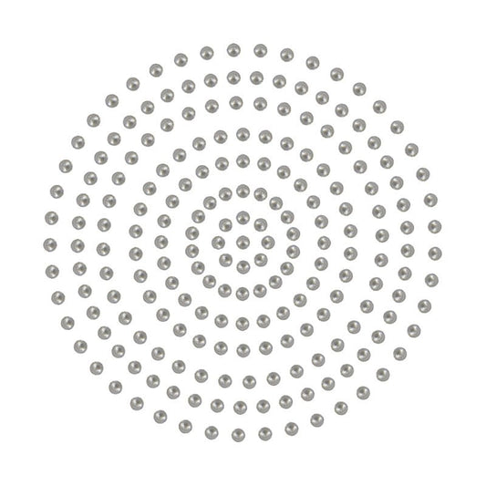 CC Pearls 2mm Adhesive - Bright Silver 424pce