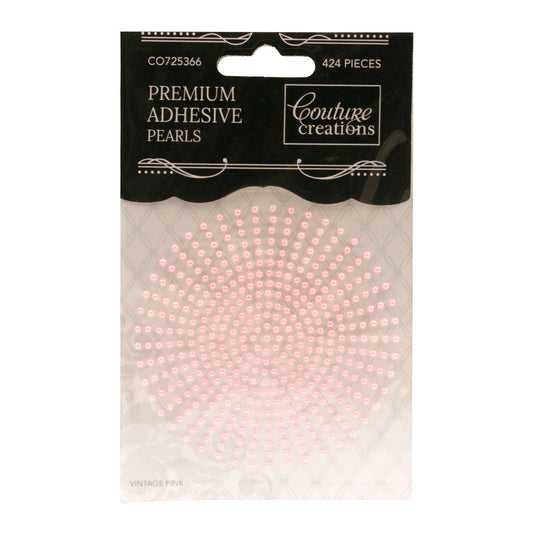 *Adhesive Pearls - Vintage Pink (2mm- 424pc)