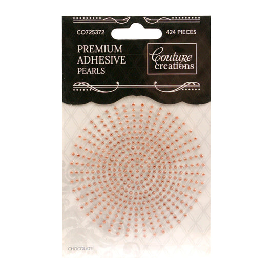 CC Pearls 2mm Adhesive - Chocolate 424pce