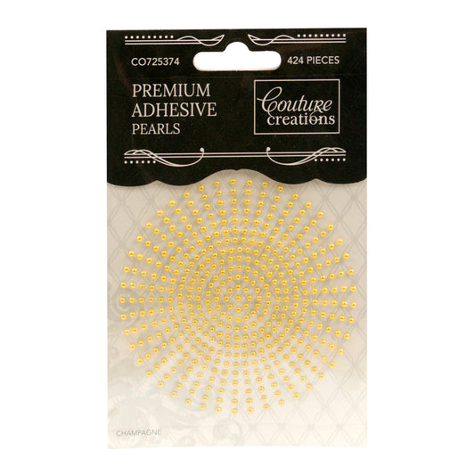 CC Pearls 2mm Adhesive - Champagne 424pce