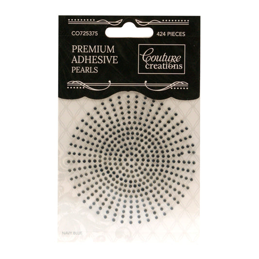 *Adhesive Pearls - Navy Blue (2mm- 424pc)