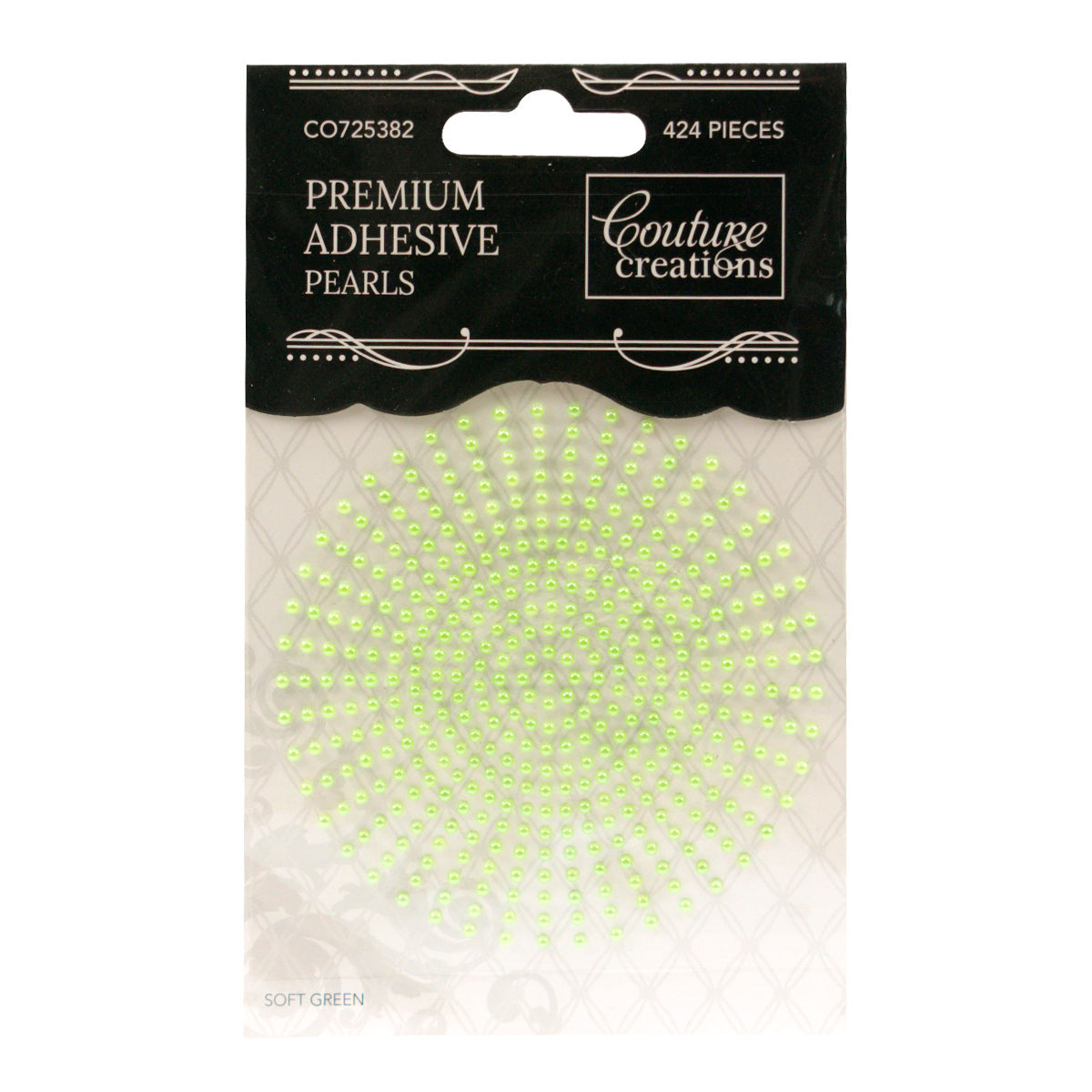 *Adhesive Pearls - Soft Green (2mm- 424pc)