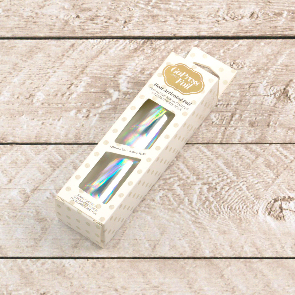 CC GoPress Heat Activated Foil SILVER (IRIDESCENT MATERIAL Finish)