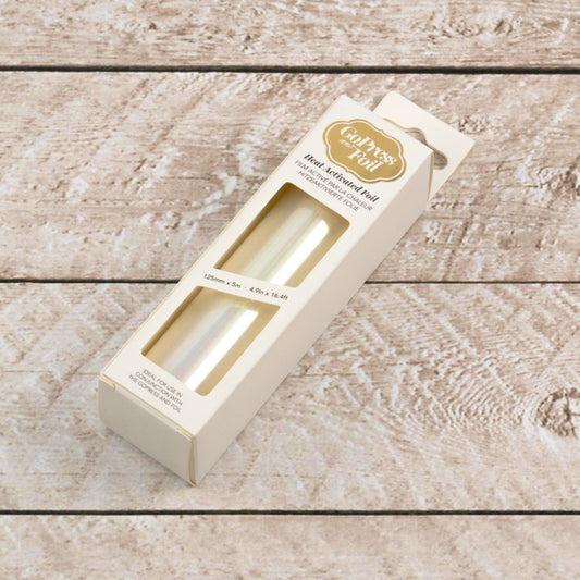 CC GoPress Heat Activated Foil CLEAR (IRIDESCENT Finish)