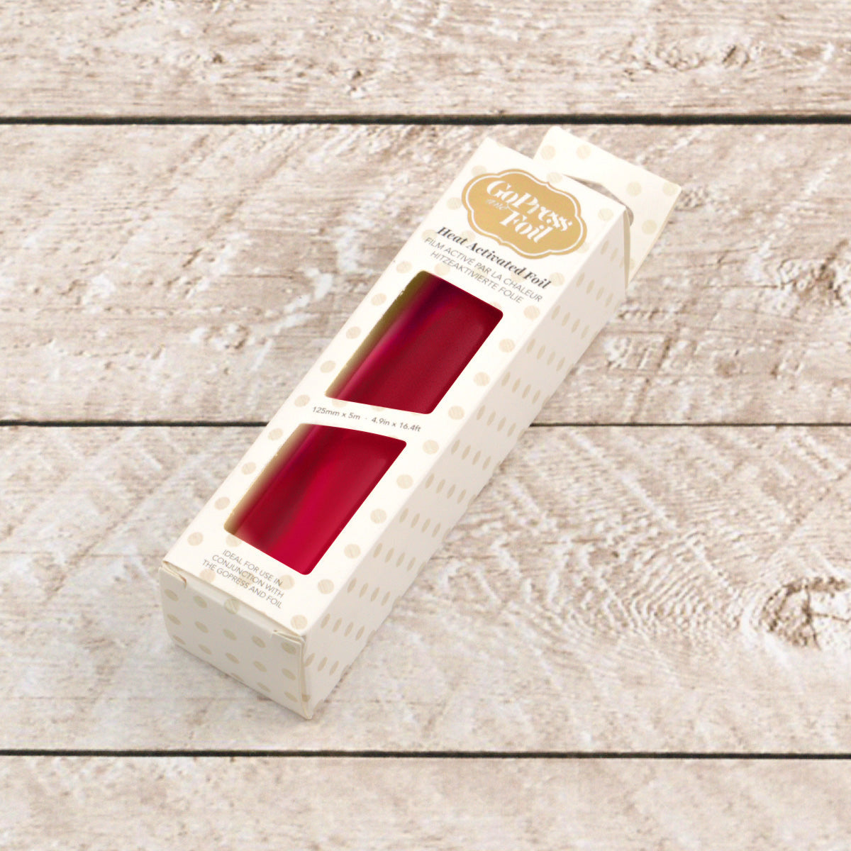 CC GoPress Heat Activated Foil RED (ROSE MIRROR FINISH)