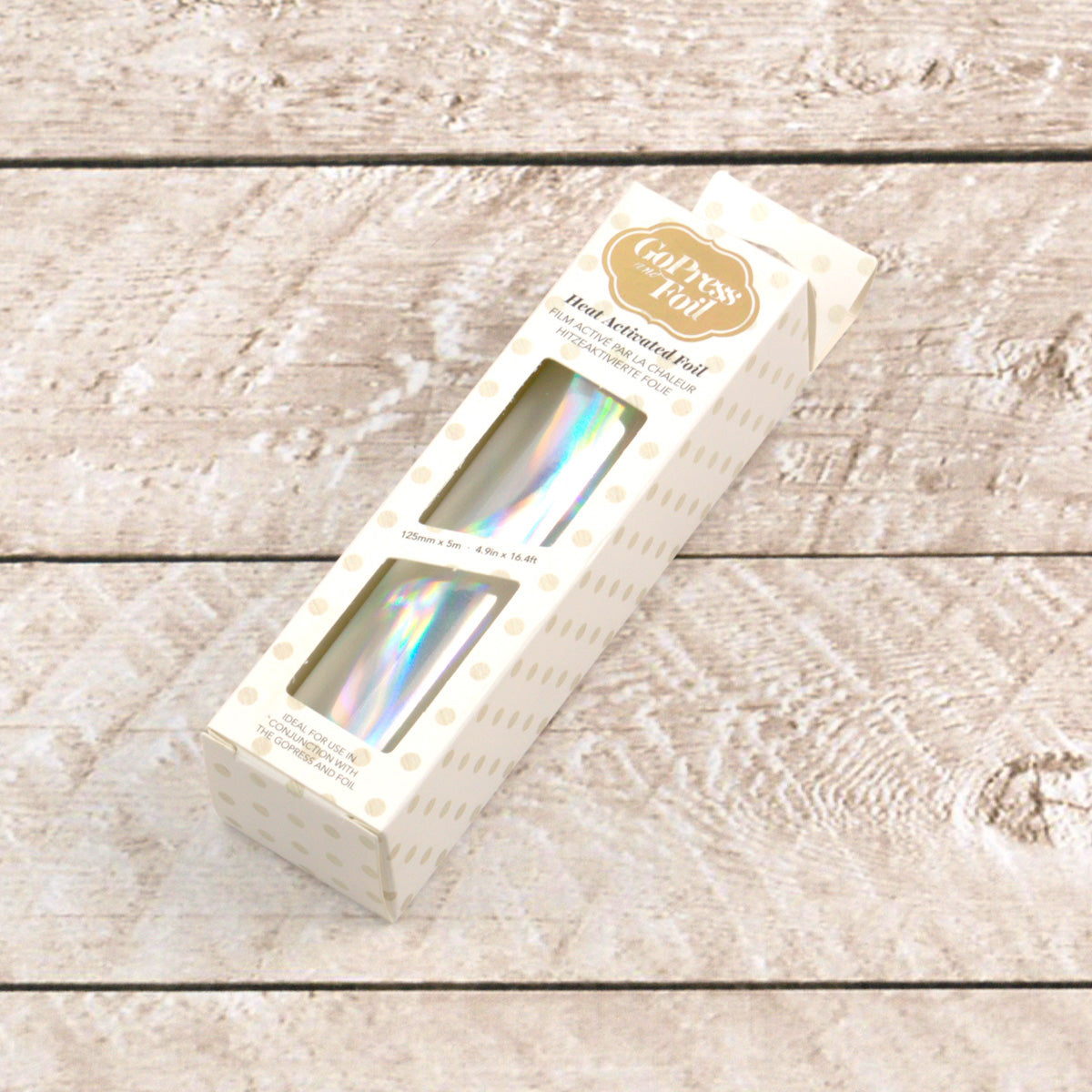 CC GoPress Heat Activated Foil SILVER (IRIDESCENT MATERIAL FINISH)
