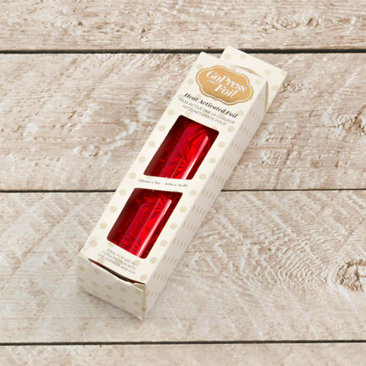 CC GoPress Heat Activated Foil RED HOLOGRAM (MIRROR Finish)