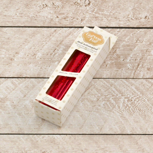 CC GoPress Heat Activated Foil RED DOTTED HOLOGRAM (MIRROR Finish)