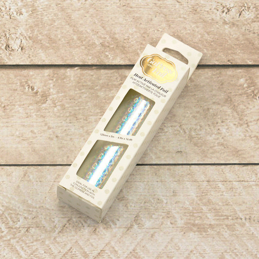 CC GoPress Heat Activated Foil SILVER (IRIDESCENT DIAMOND FINISH)