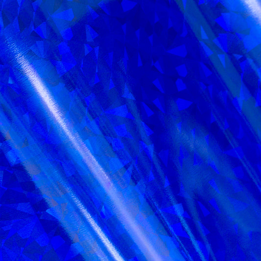 Foil - Blue (Iridescent Triangular Pattern) - Heat activated