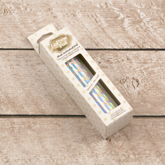 CC GoPress Heat Activated Foil SILVER (IRIDESCENT CUBE FINISH)