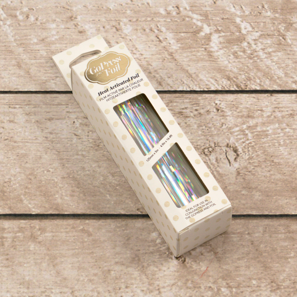 CC GoPress Heat Activated Foil SILVER (IRIDESCENT PILLARS Finish)