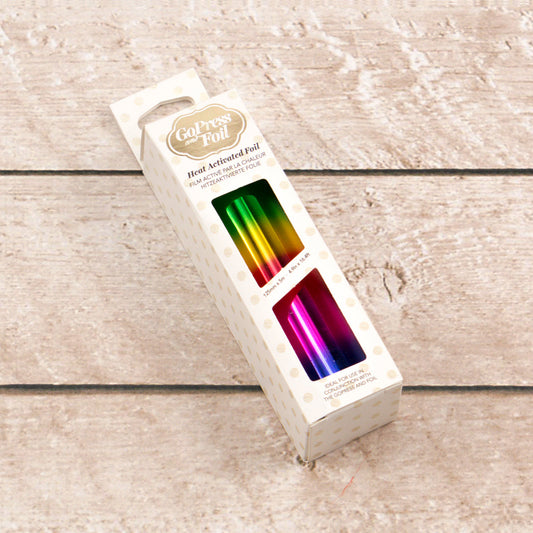 CC GoPress Heat Activated Foil RAINBOW BANDS (MIRROR Finish)