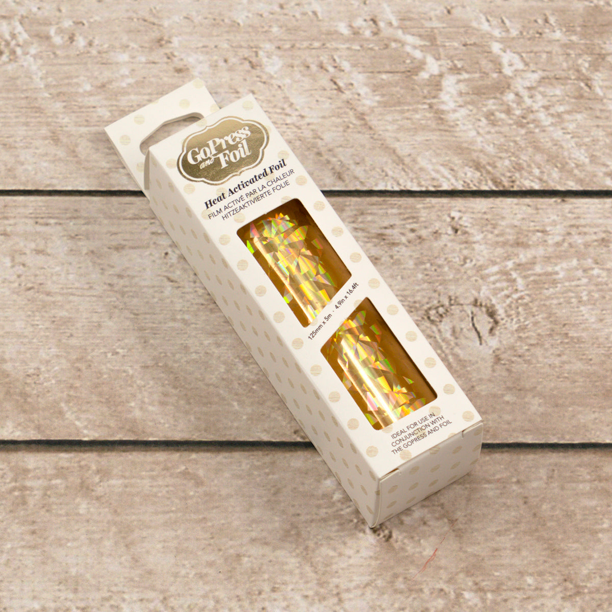 CC GoPress Heat Activated Foil GOLD (IRIDESCENT TRIANGLE FINISH)