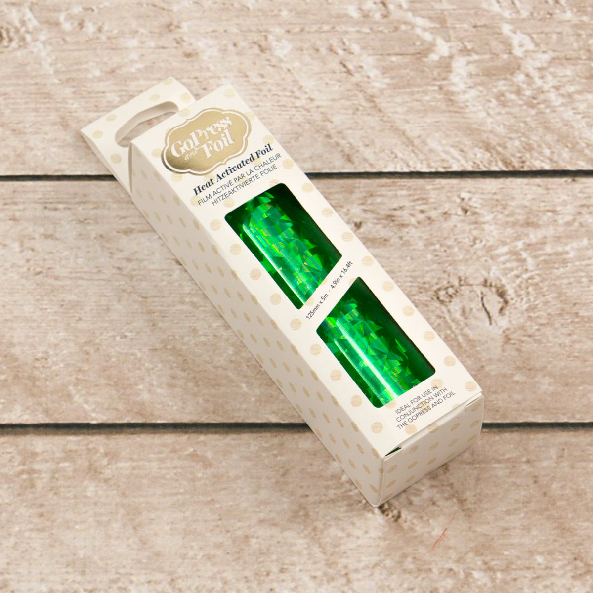 CC GoPress Heat Activated Foil GREEN (IRIDESCENT TRIANGLE FINISH)