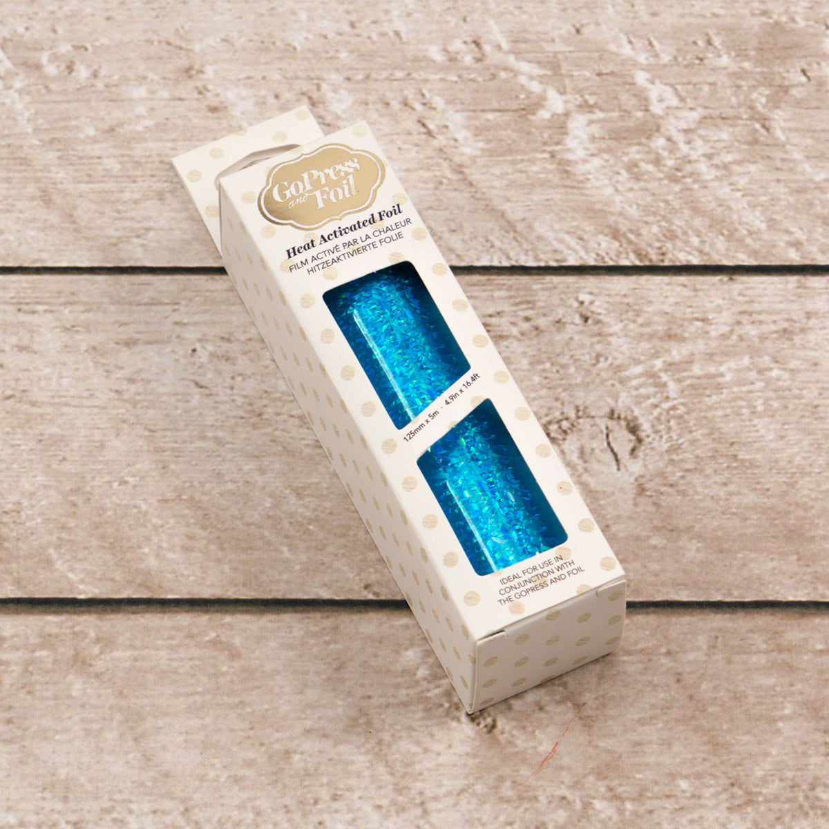 CC GoPress Heat Activated Foil CYAN (IRIDESCENT FLAKES Finish)