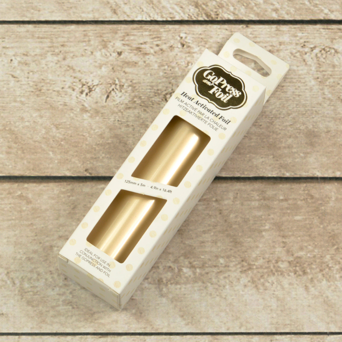 CC GoPress Heat Activated Foil GOLDEN CREAM (LIGHT MIRROR FINISH)