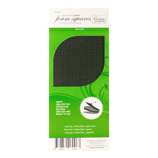 Adhesive - 3D Foam - Black - Squares (940 pcs)