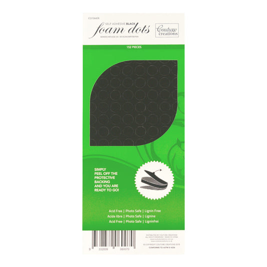 Adhesive - 3D Foam - Black - Dots (152 pcs)