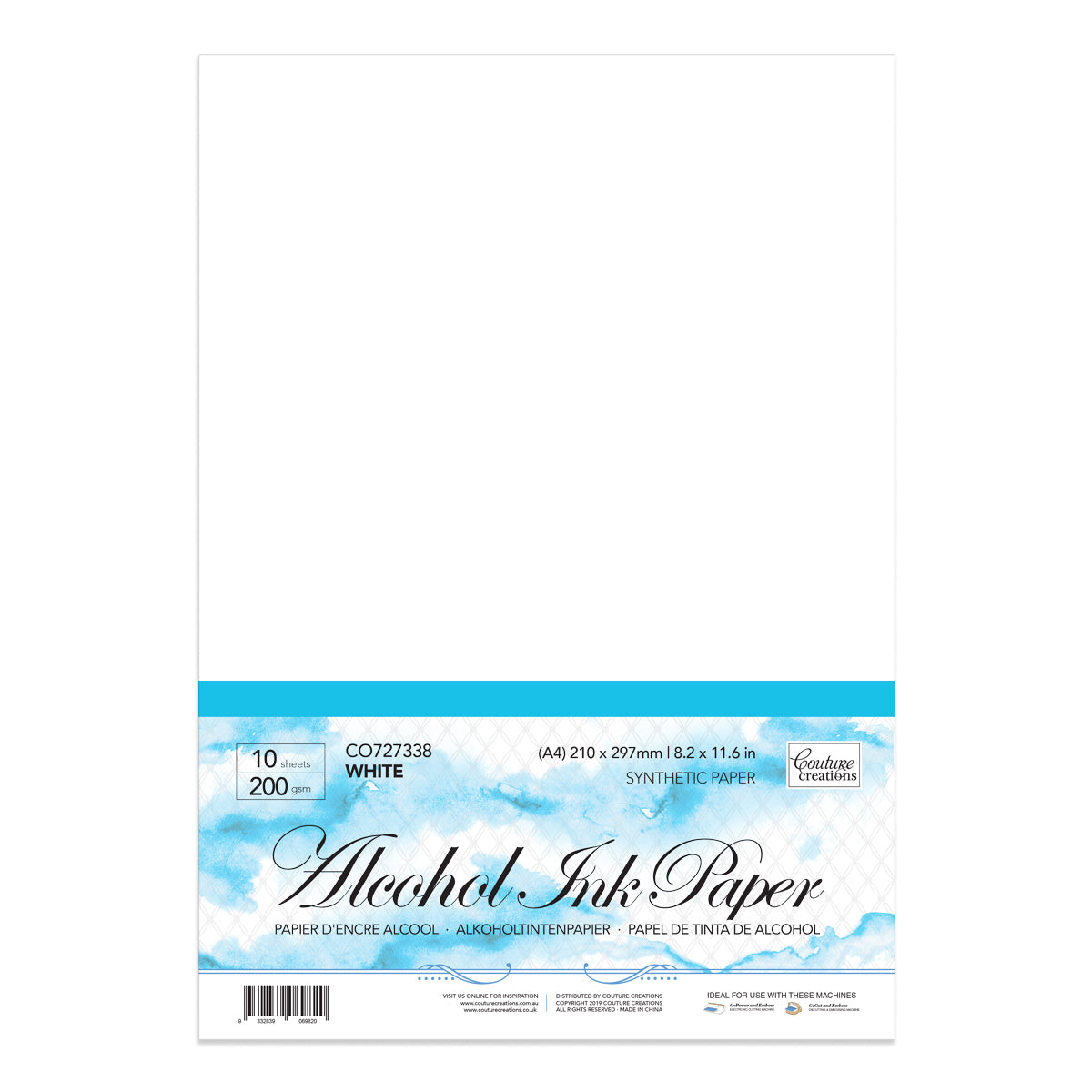 CC A4 Alcohol Ink Paper White Pk10
