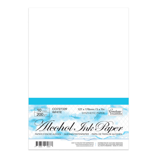 Synthetic Paper - White 5 x 7in - 200gsm (10 sheets per pack)