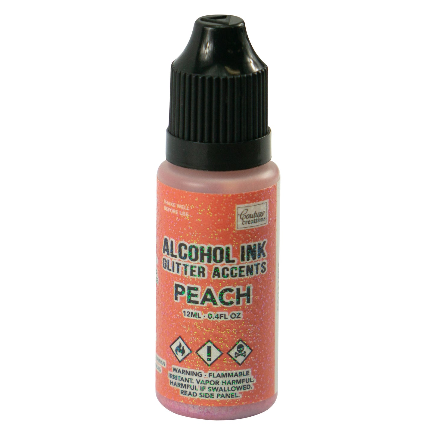 CC Alcohol Ink Glitter Accents Peach 12ml