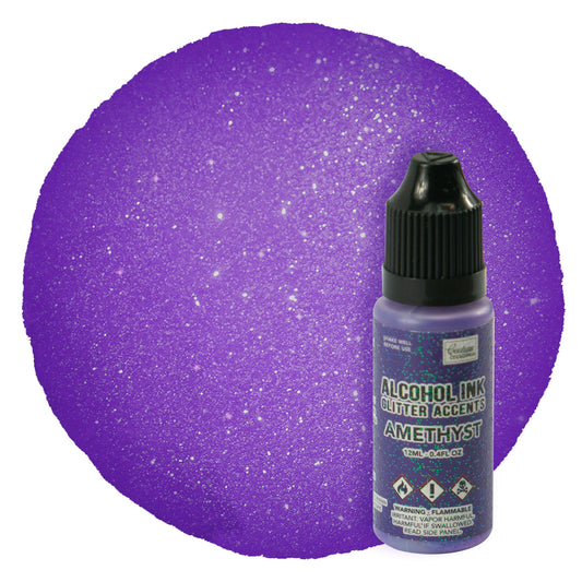 CC Alcohol Ink Glitter Accents - Amethyst - 12mL | 0.4fl oz