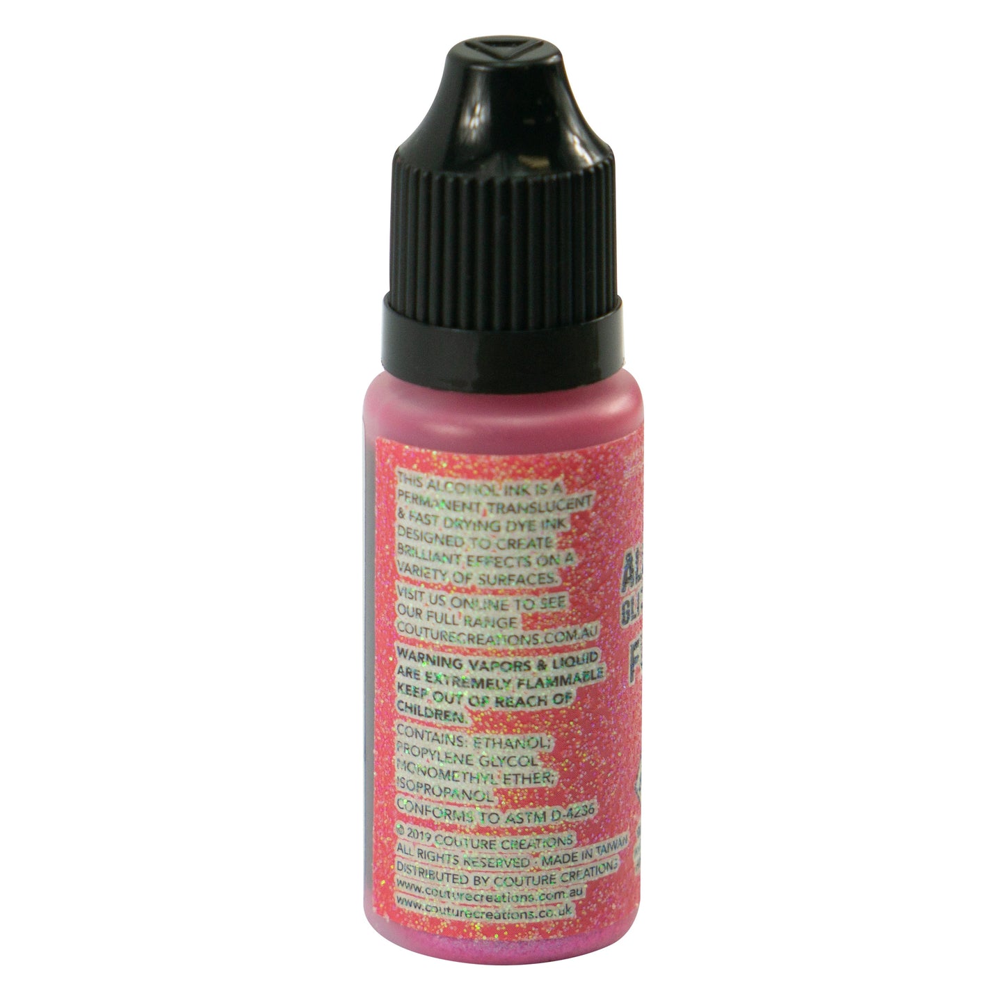 CC Alcohol Ink Glitter Accents Fuchsia 12ml