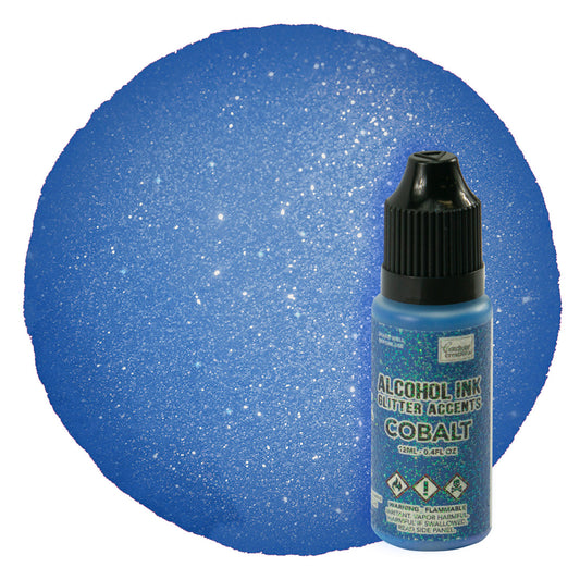 CC Alcohol Ink Glitter Accents Cobalt 12ml