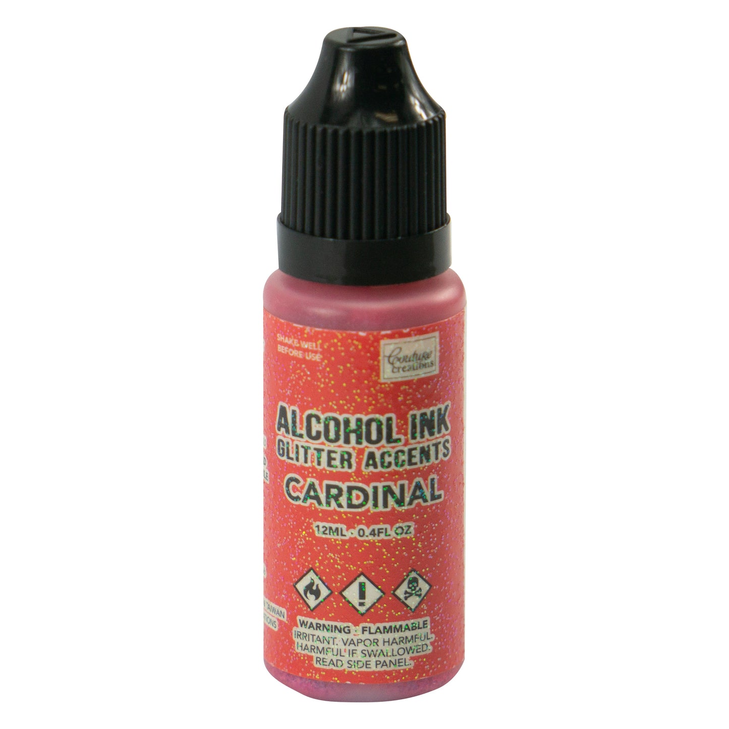 CC Alcohol Ink Glitter Accents Cardinal 12ml