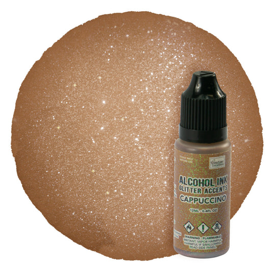 CC Alcohol Ink Glitter Accents Cappucino 12ml