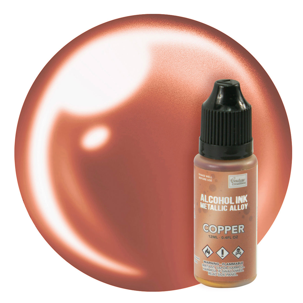 CC Alcohol Ink Metallic Alloy Copper/Mined 12ml