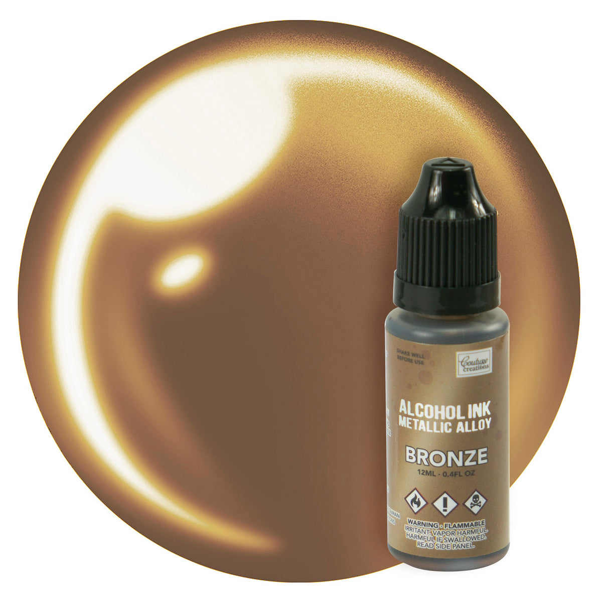 CC Alcohol Ink Metallic Alloy Bronze/Stature 12ml