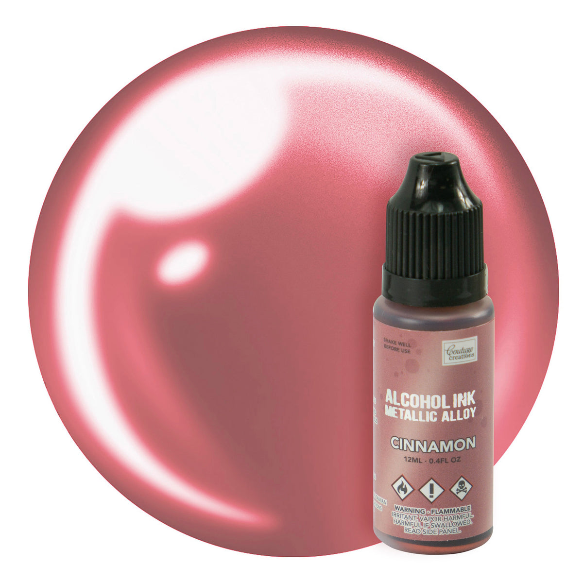 CC Alcohol Ink Metallic Alloy Cinnamon 12ml