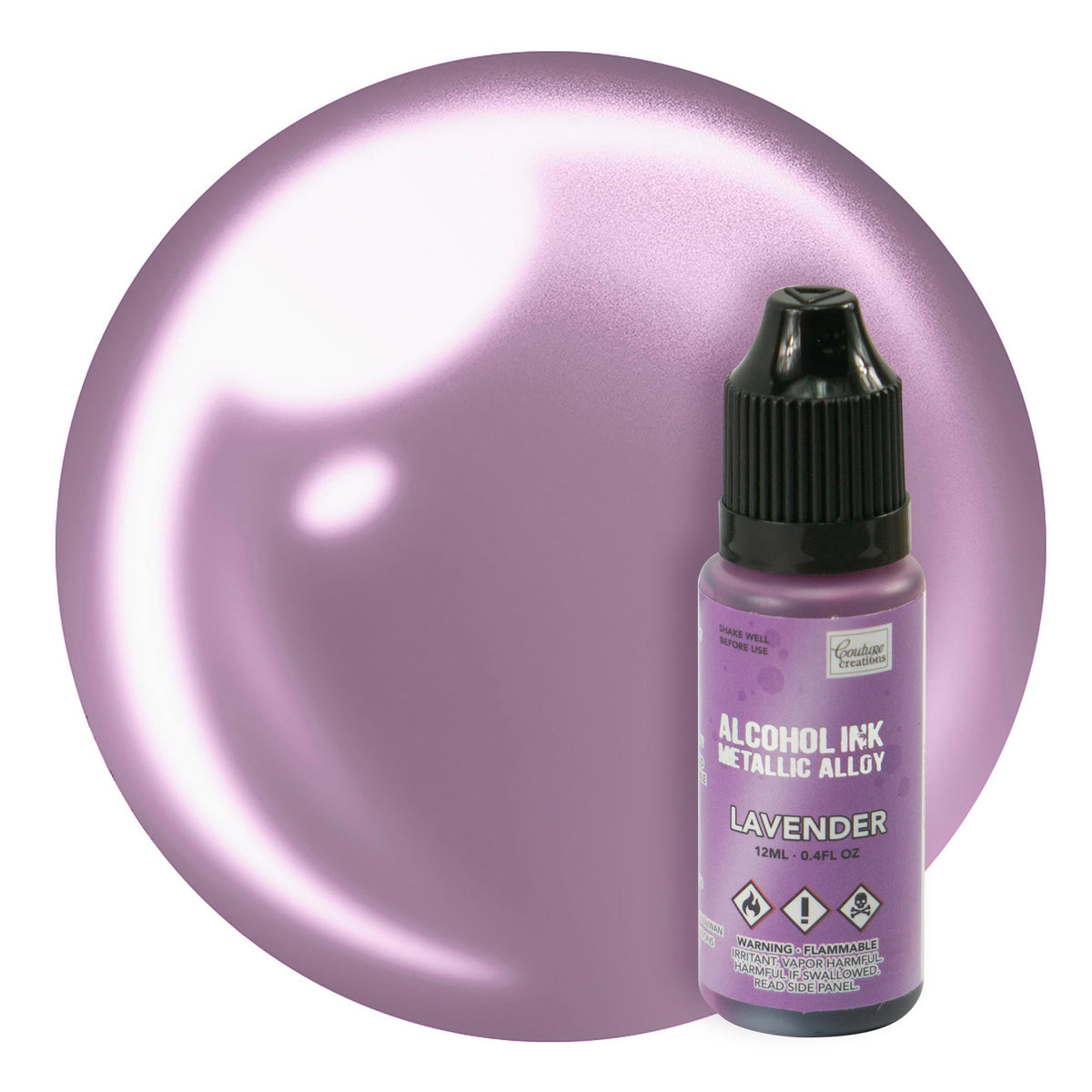 CC Alcohol Ink Metallic Alloy Lavender 12ml