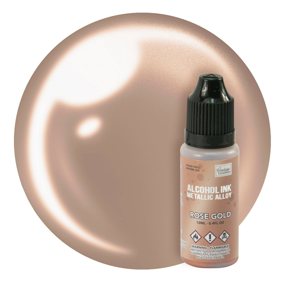 CC Alcohol Ink Metallic Alloy Rose Gold 12ml